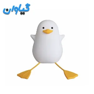 چراغ خواب سیلیکونی فانتزی مدل اردک نشسته