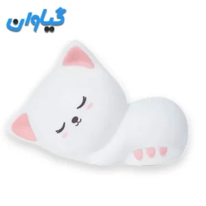 چراغ خواب سیلیکونی مدل گربه خوابیده