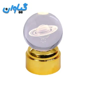 چراغ خواب گوی شیشه ای مدل چرخشی موزیکال
